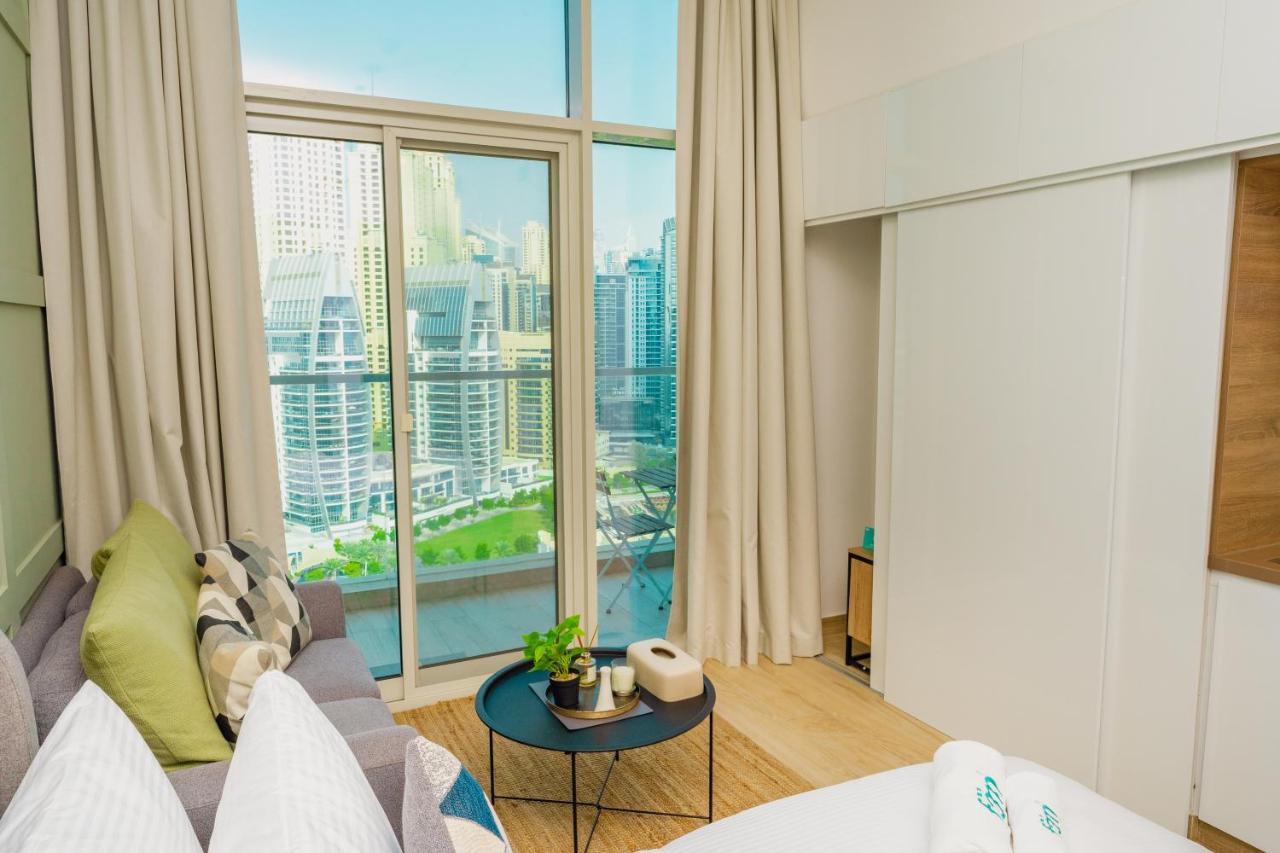 Fam Living - Marina Marvel - Studio Apartment With Breathtaking Views In Studio One Tower 迪拜 外观 照片